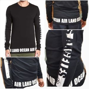 alo men's graphic long sleeve tee